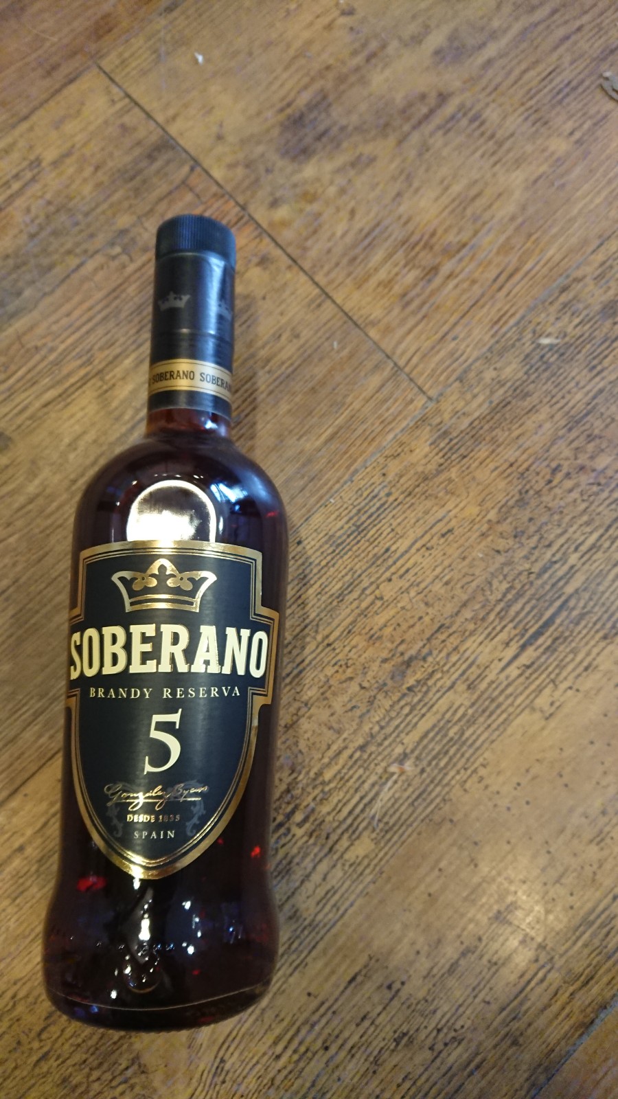 SOBERANO Brandy de Jerez Solera Reserva