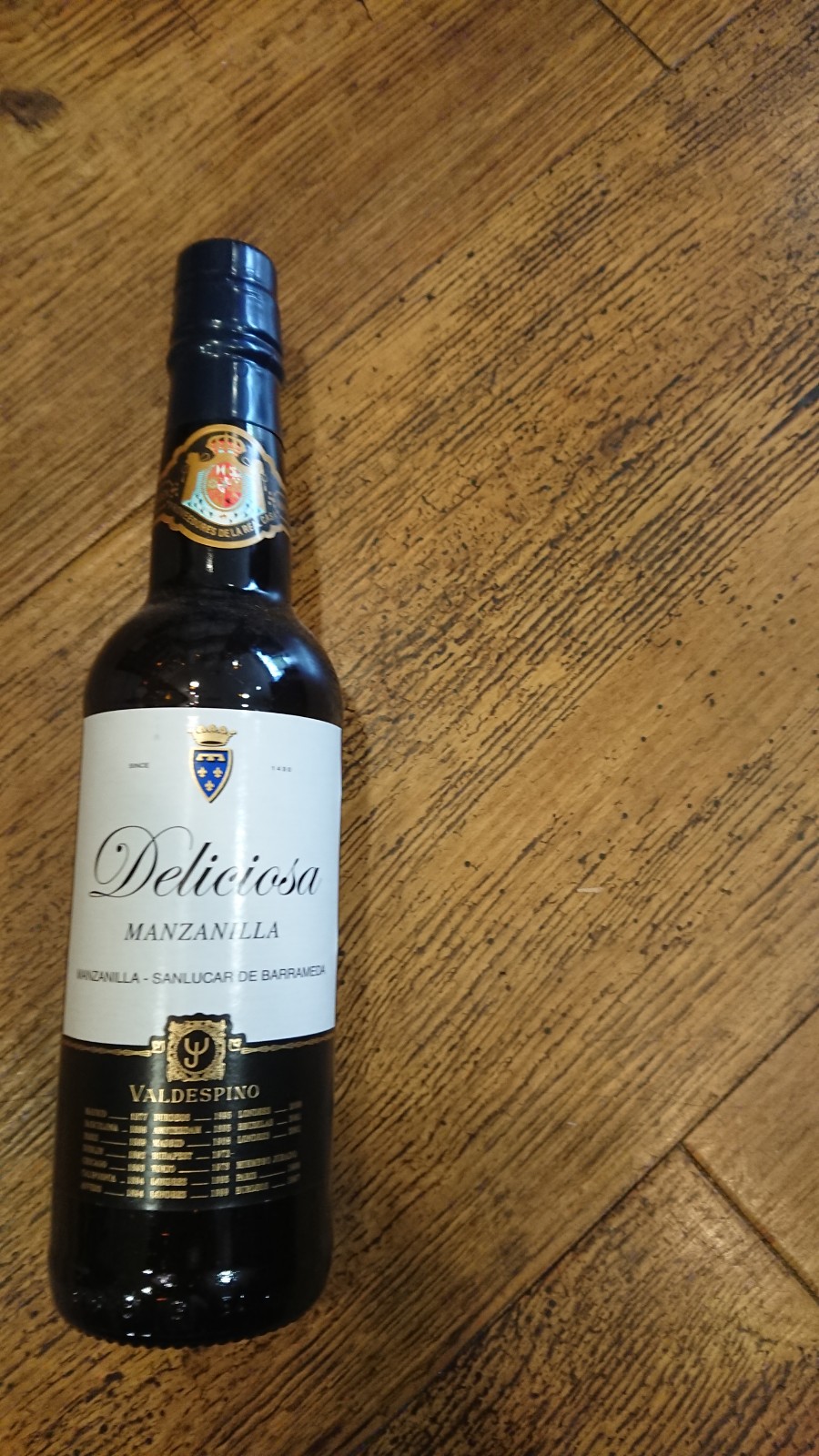 Valdespino Manzanilla Deliciosa 1/2 btl