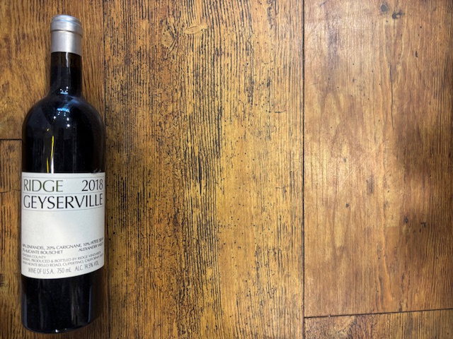 Ridge GEYSERVILLE 2018 Ridge GEYSERVILLE 2018