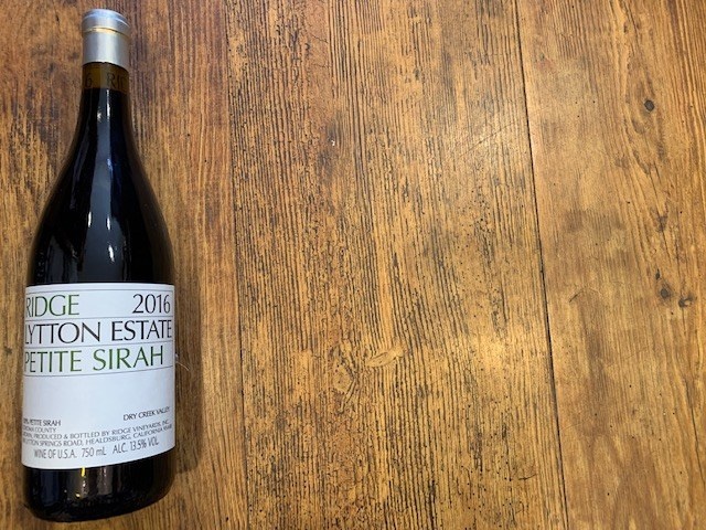 Ridge LYTTON Estate PETITE SIRAH 2016